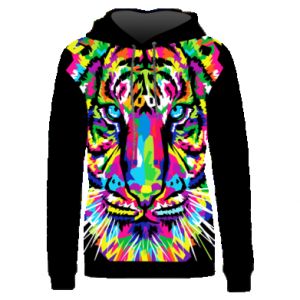 Bluzy z kapturem fullprint
