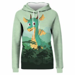 Bluzy z kapturem fullprint