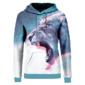 Bluzy z kapturem fullprint