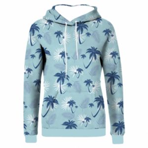 Bluzy z kapturem fullprint