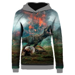 Bluzy z kapturem fullprint