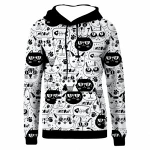 Bluzy z kapturem fullprint