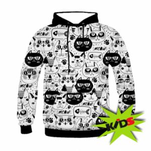 Bluzy dziecięce z kapturem fullprint