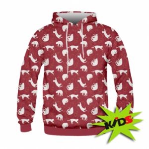 Bluzy dziecięce z kapturem fullprint