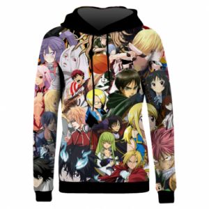 Bluzy z kapturem fullprint