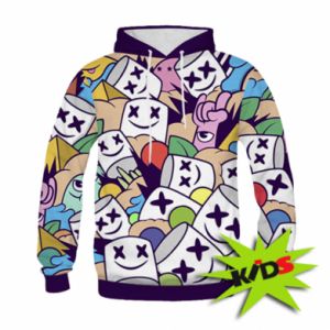 Bluzy dziecięce z kapturem fullprint