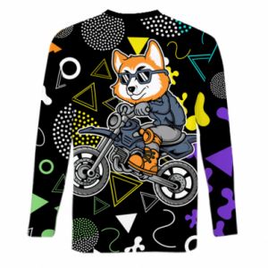 Mięskie 3d longslevee Fox on a motorcycle