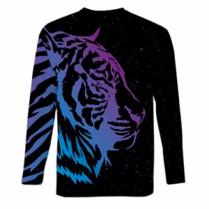 Mięskie 3d longslevee Neon Tiger