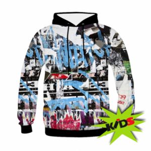 Bluzy dziecięce z kapturem fullprint