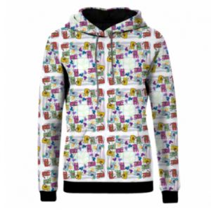 Bluzy z kapturem fullprint