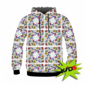 Bluzy dziecięce z kapturem fullprint