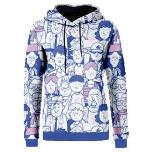 Bluzy z kapturem fullprint