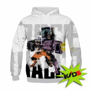 Bluzy dziecięce z kapturem fullprint