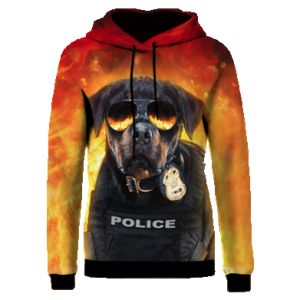 Bluzy z kapturem fullprint