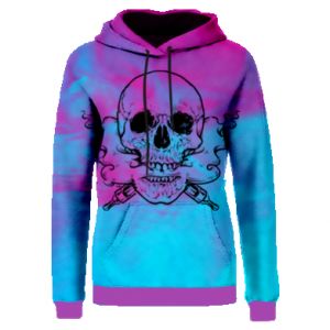 Bluzy z kapturem fullprint