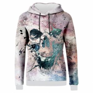 Bluzy z kapturem fullprint