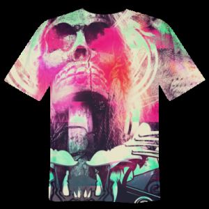 Męska koszulka Fullprint Skull