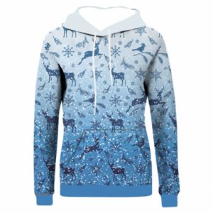 Bluzy z kapturem fullprint