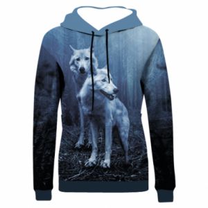 Bluzy z kapturem fullprint