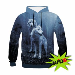 Bluzy dziecięce z kapturem fullprint