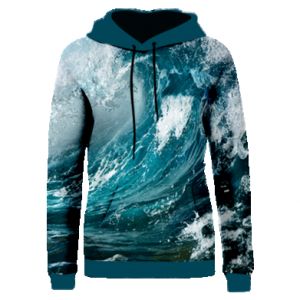Bluzy z kapturem fullprint