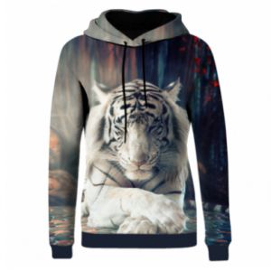 Bluzy z kapturem fullprint