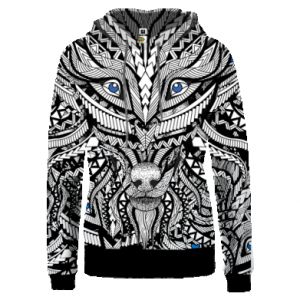 Bluzy z kapturem fullprint