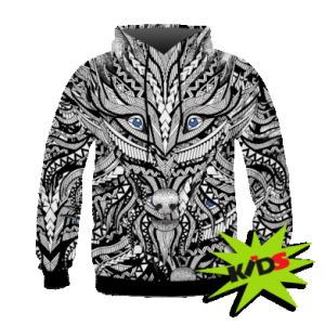 Bluzy dziecięce z kapturem fullprint