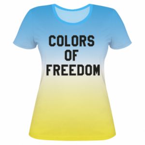 Damska koszulka Fullprint Colors of our freedom