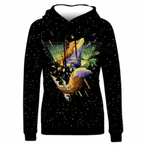 Bluzy z kapturem fullprint