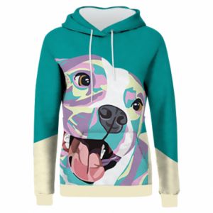 Bluzy z kapturem fullprint