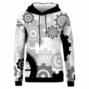 Bluzy z kapturem fullprint