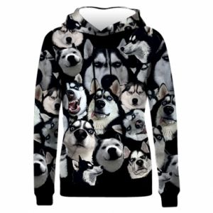 Bluzy z kapturem fullprint