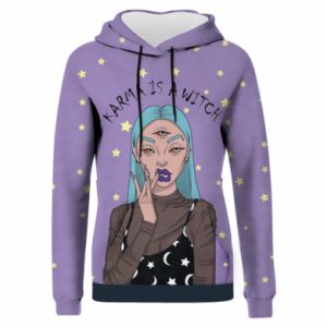 Bluzy z kapturem fullprint