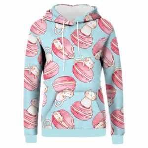 Bluzy z kapturem fullprint