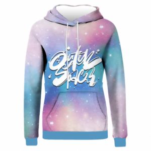 Bluzy z kapturem fullprint