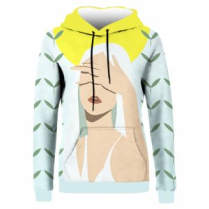 Bluzy z kapturem fullprint