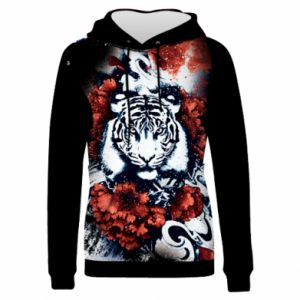 Bluzy z kapturem fullprint