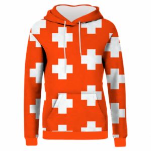 Bluzy z kapturem fullprint