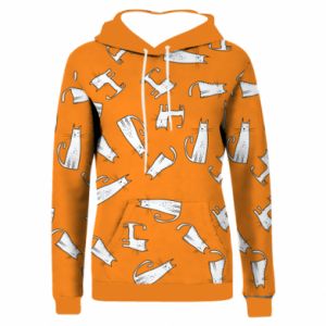 Bluzy z kapturem fullprint
