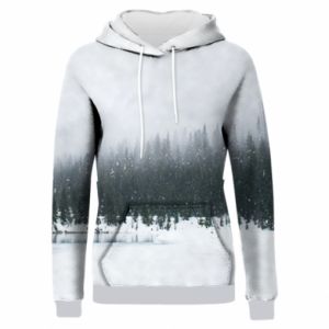 Bluzy z kapturem fullprint