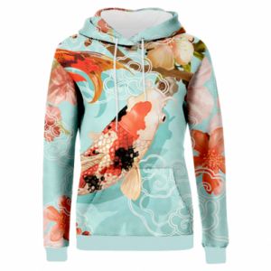 Bluzy z kapturem fullprint