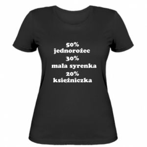 Koszulka damska Skład: jednorozec, syrenka, ksiezniczka