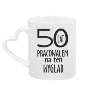 Kubki z uchwytem w kształcie serca