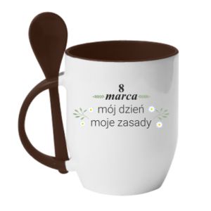 Kubki z ceramicznymi łyżkami