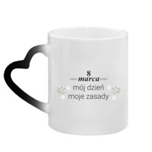 Kubki magiczne z uchwytem w kształcie serca