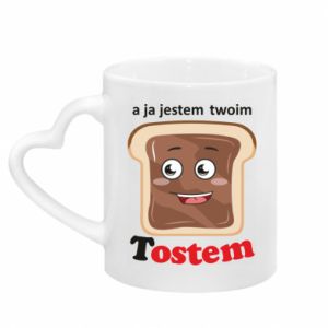 Kubki z uchwytem w kształcie serca