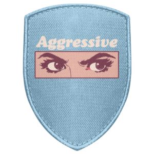Naszywka tarcza Agresywne oczy