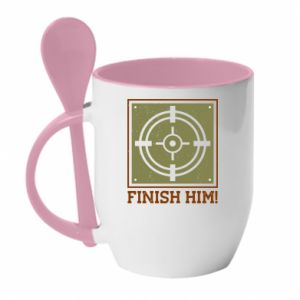 Kubki z ceramicznymi łyżkami