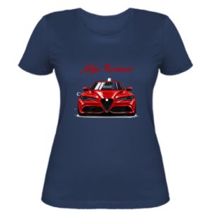 Koszulka damska Alfa Romeo czerwony
